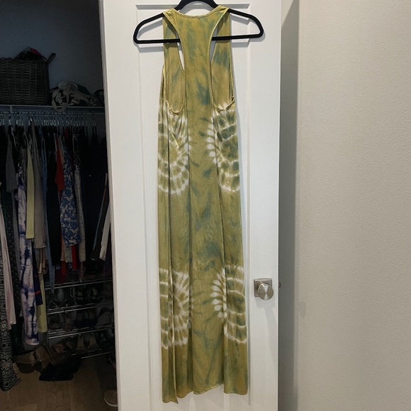 Young Fabulous & Broke Green Tie Dye Maxi Dress XS - Picture 3 of 8
